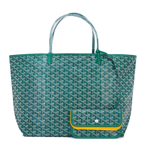 goyard saint louis tote pm green|goyard tote bag color.